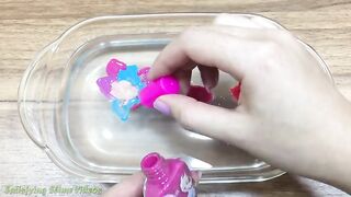 Mixing Makeup and Glitter into Clear Slime !!! Slimesmoothie Satisfying Slime Videos
