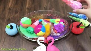 Mixing Random Things into Store Bought Slime !!! Slimesmoothie Relaxing Slime with Balloons