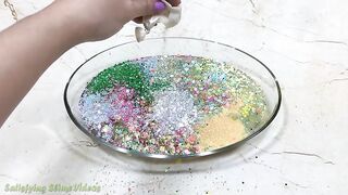 Mixing Eyeshadow and Glitter into Store Bought Slime !!! Slimesmoothie Relaxing Slime with Balloons