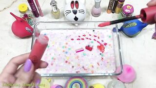 Making Slime with Pipping Bags !!! Mixing Makeup and Floam into Slime Slimesmoothie Relaxing Slime