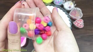 Mixing Random Things into Glossy Slime | Slimesmoothie | Satisfying Slime Video !