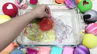 Mixing Random Things into Store Bought Slime | Relaxing Slime With Balloons !