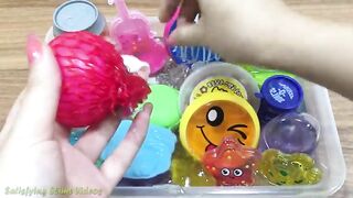 Mixing Store Bought Slime into Clear Slime | Slimesmoothie | Satisfying Slime Videos !