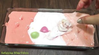 Mixing Lip Balm into slime | Slimesmoothie | Satisfying Slime Video !