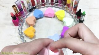 Mixing Makeup and Clay into Clear slime | Slimesmoothie | Satisfying Slime Video