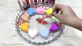 Mixing Makeup and Clay into Clear slime | Slimesmoothie | Satisfying Slime Video