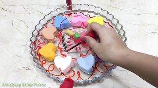 Mixing Makeup and Clay into Clear slime | Slimesmoothie | Satisfying Slime Video