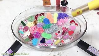 Mixing Makeup and Glitter into Clear slime | Slimesmoothie | Satisfying Slime Video