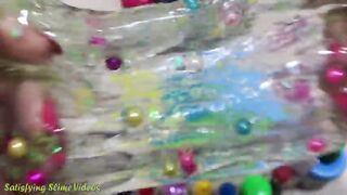 Mixing all my Colors and Piant into Store Bought slime | Slimesmoothie | Satisfying Slime Video