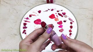 Mixing Lipstick into Slime | Recycling my old Lipsticks | Slimesmoothie | Satisfying Slime Video