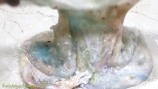 Mixing Corn Starch into Store Bought Slime | Slimesmoothie | Satisfying Slime