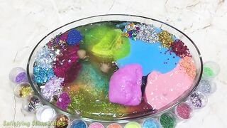 MIXING GLITTER INTO STORE BOUGHT SLIME !! SLIMESMOOTHIE! SATISFYING SLIME VIDEO !