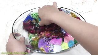 MIXING GLITTER INTO STORE BOUGHT SLIME !! SLIMESMOOTHIE! SATISFYING SLIME VIDEO !