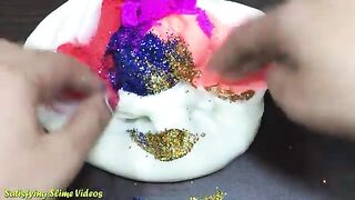 Mixing Glitter into Slime! Glitter and Slime Mixing! Glitter Slime! Satisfying Slime Video Part 1 !