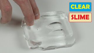 How to Make Clear Slime without Glue, No Borax! Satisfying Slime Video