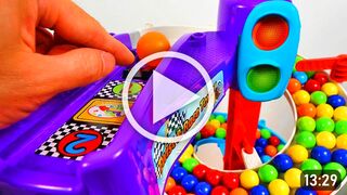 F1 Marble Run Race ASMR # Tower Chase - Creative Healing Sound Simple Machine DIY Build