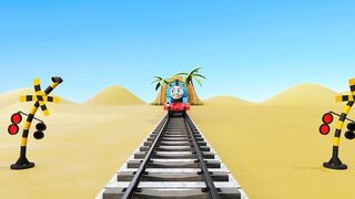 Train vs Thomas and Friends 3D Railroad Crossing Animation