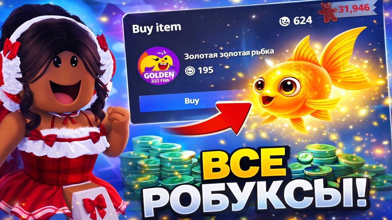 I Bought Golden Fish with ALL My Robux!
