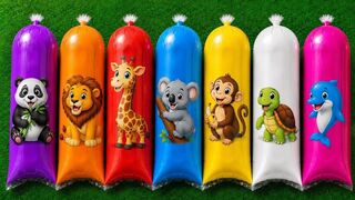 FINDING Animals: Cow, Sheep, Elephant, Panda, Chicken, T-Rex, Dolphin, Turtle, Crab & Lion | Mystery Ice Pack Unboxing