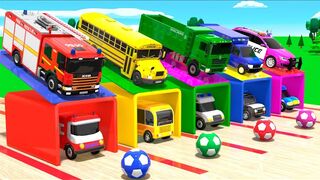 Count Colorful Cars | Learn Numbers and Colors with Vehicles