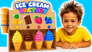 Learn colors with Egor and Vasilisa in a fun magical ice cream adventure