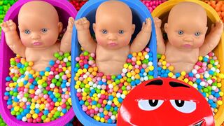 Learn Red Blue Green Yellow Colors with Baby Dolls
