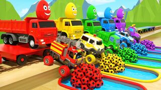 Learn Colors with Colorful Cars for Kids