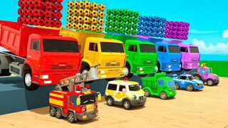 Learn Red Blue Green Yellow with Cars