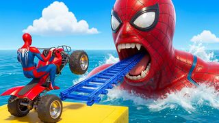 Red Blue Green Superhero Bike Race