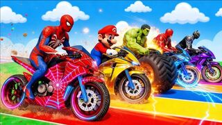 Spider Hero Color Bike Adventure