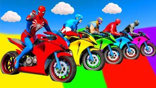 Ultimate Superhero Color Bike Race