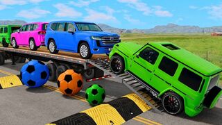 Colorful Cars Extreme Destruction