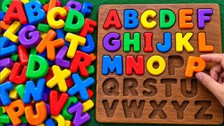 Learn ABC Alphabet with Colorful Letter Puzzle