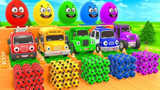 Learn Colors with Colorful Toy Cars