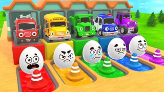 Rainbow Cars and Color Adventures for Kids