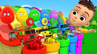 Learn Red Blue Green Yellow with Cars