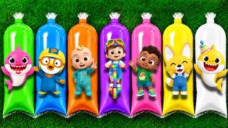 Learn Colors with Water Balloons & Cartoon Characters | Surprise Toys