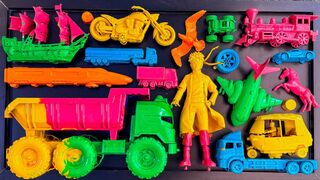 Learn Colors with Surprise Toys | Wash Away the Paint
