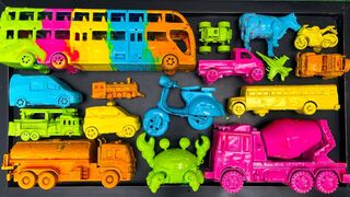 Colorful Painted Toys | Learn Colors & Reveal Toys