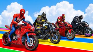 Superhero Motorcycles Adventure with Colorful Bikes