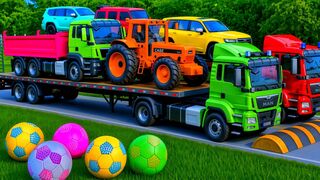 Red Blue Green Cars vs Obstacles – Crash Simulation
