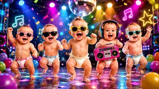 Dudi Dudi Dam Dam Dance | Learn Colors with Dancing Babies