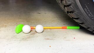 Crushing Crunchy & Soft Things by Car! EXPERIMENT: Car vs Water Balloons