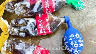 Crushing Crunchy & Soft Things by Car! EXPERIMENT: Car vs Coca Cola with Balloons