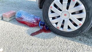 Crushing Crunchy & Soft Things by Car! EXPERIMENT: Car vs Coca Cola with Balloons