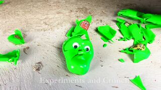 Crushing Crunchy & Soft Things by Car! Experiment CAR vs COLOR CROCODILE