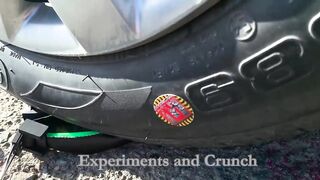 Crushing Crunchy & Soft Things by Car! EXPERIMENT: CAR VS RAINBOW TOOTHPASTE