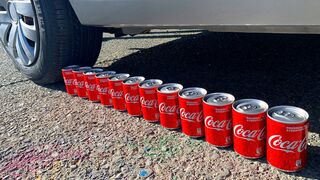 Crushing Crunchy & Soft Things by Car! EXPERIMENT Car vs Cola