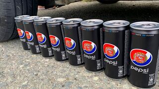 Crushing Crunchy & Soft Things by Car! EXPERIMENT Car vs Pepsi Cola
