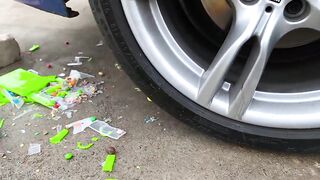 Crushing Crunchy & Soft Things by Car! EXPERIMENT: Car vs Сolored Bugs (TOY)